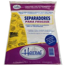 SEPARADORES P/FREEZER x 100 unid HORNAL-