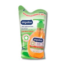 JABON LIQUIDO DOY PACK ANTIBACTERIAL x300ml ALGABO