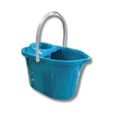 BALDE OVAL CON ESCURRIDOR x16l COLORES-