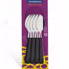 CUCHARA C/PLASTICO X 12u   TRAMONTINA
