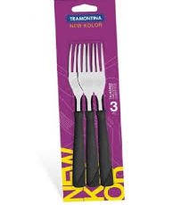 TENEDOR C/PLASTICO X 3u TRAMONTINA