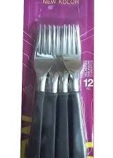 TENEDOR C/PLASTICO X 12u TRAMONTINA