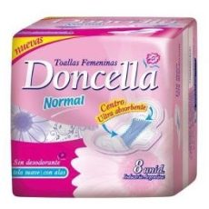 TOALLITA NORMAL C/ALAS SIN DESOD ROSA x8u