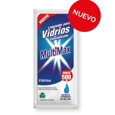LIMPIADOR VIDRIOS Y MULTIUSO rinde 600ml MULTIMAX-