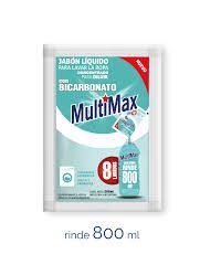 JABON LIQ ROPA C/BICARBONATO rinde 800ml MULTIMAX-