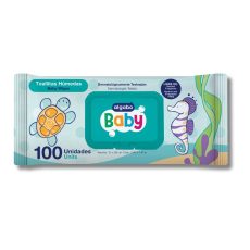 TOALLITA HUMEDA BABY C/TAPA x100u ALGABO